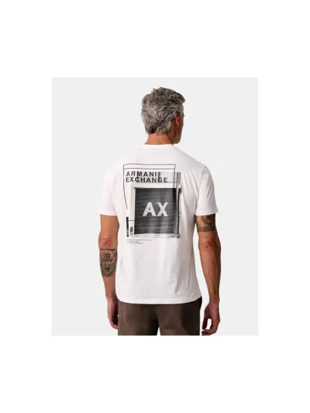 Armani Exchange tricou pentru bărbați din alb