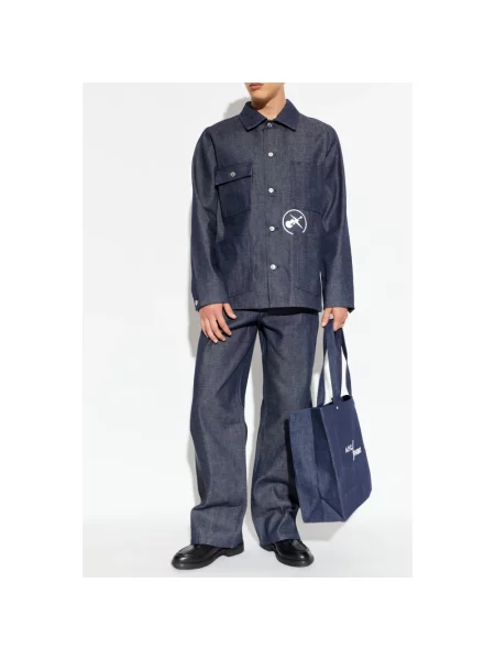 Jeansy dzwony A.p.c. niebieskie