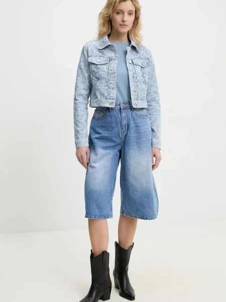 Джинсові шорти Answear.LAB однотонні висока посадка