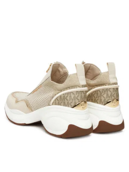 MICHAEL Michael Kors Superge Zuma Mixed-Media Trainer zlata