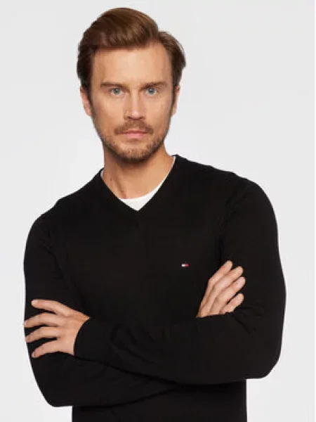 Tommy Hilfiger Džemper Pima crna