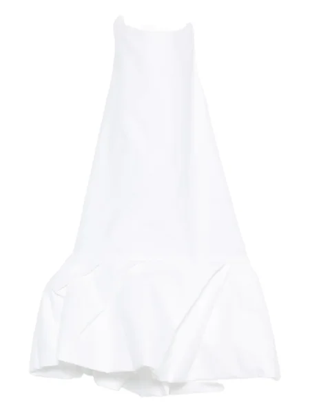 Bluză Magda Butrym plisată cu gât halter alb