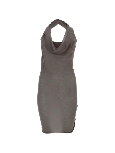 Top Rick Owens z dekoltem halter szary