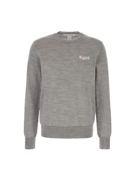 Sweter Comme Des Garcons wełniany szary