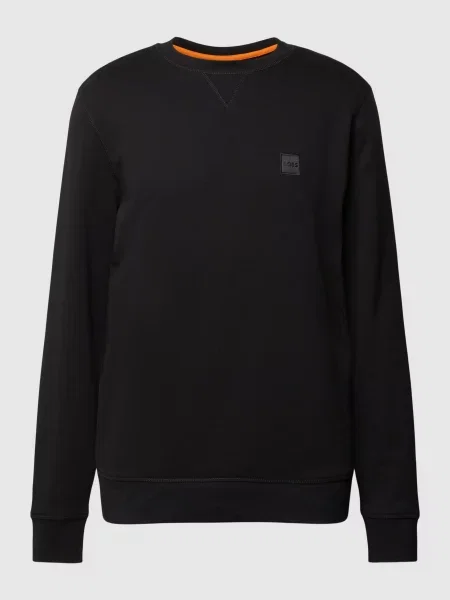BOSS Orange bluza melanżowa czarny