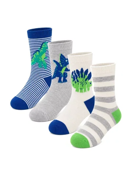 Penti Čarape PENTI Jungen Crew-Socken mit Drachen-Dinosaurier-Muster miks