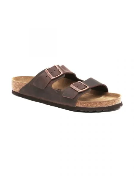 Birkenstock Bőr papucs Arizona barna