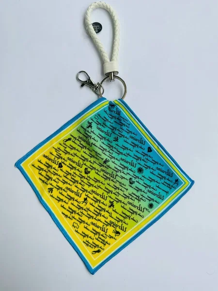 Кожаная сумка Myscarf голубая