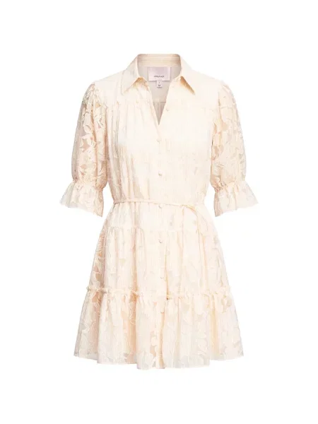 Rochie mini Cinq A Sept cu model floral din dantelă