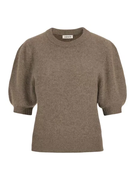 Sweter Ladneri z kaszmiru szary