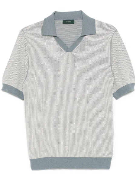Polo Zanone tricotate albastru