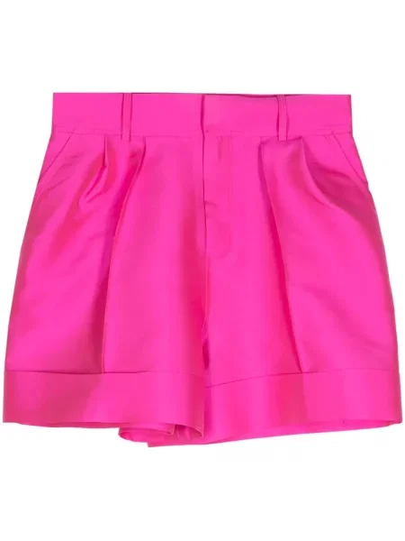 Pantaloni scurți Dice Kayek din satin roz