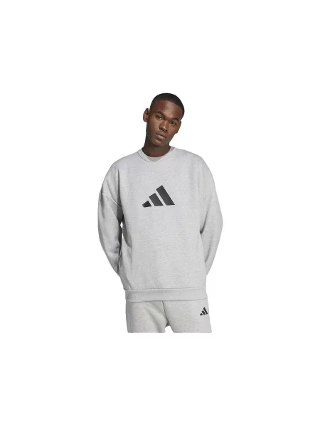 Mikina Adidas s autogramom sivá