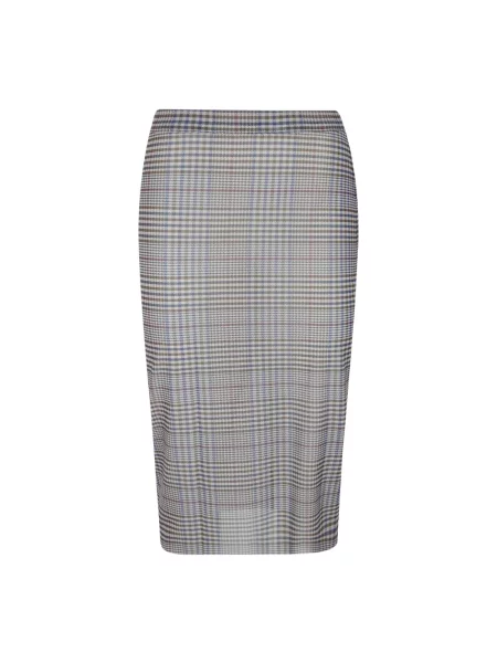 Przezroczysta spódnica The Frankie Shop z siateczką beżowa