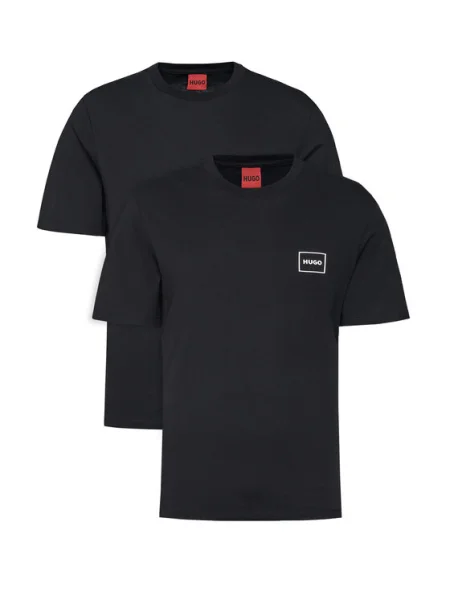 HUGO Set de tricouri﻿ Dugopak negru