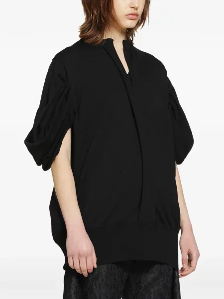 Pulover Junya Watanabe cu decolteu în V negru