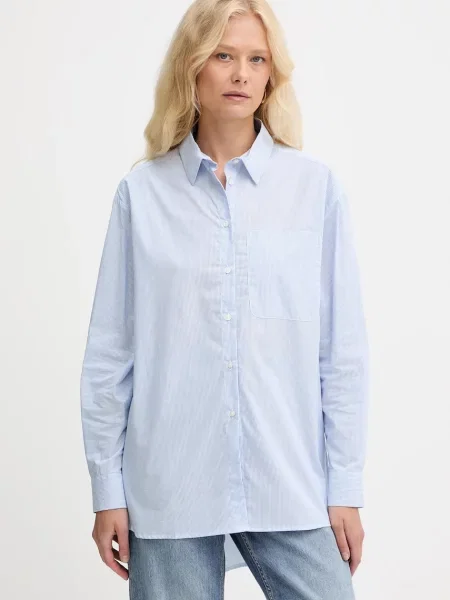 MAX&Co. cămașă din cu guler clasic regular albastru