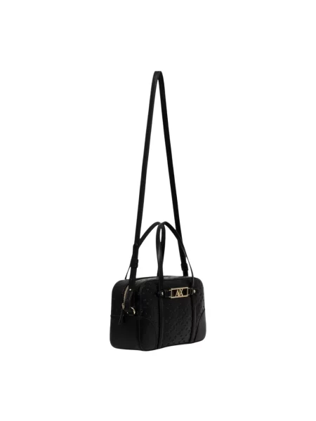 Armani Exchange torebka z imitacji skóry czarna