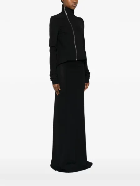 Geacă Rick Owens Lilies asimetrică negru