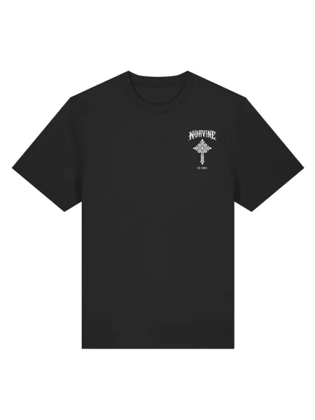 Norvine Tričko Norvine Legacy Cross Organic Cotton T-Shirt' čierna