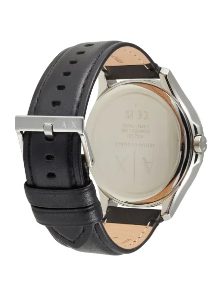ARMANI EXCHANGE Ceas analogic / argintiu negru