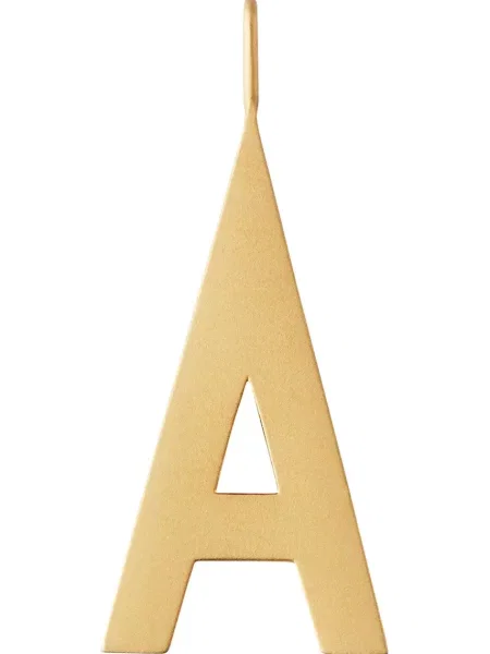 Srebrna ogrlica Design Letters zlata