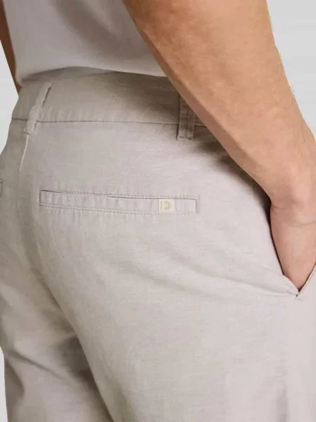 Bermudy o kroju regular fit z mieszanki lnu i bawełny Tom Tailor Denim beżowe