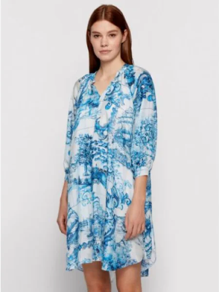 Boss Rochie de vară Difloru Oversize albastru