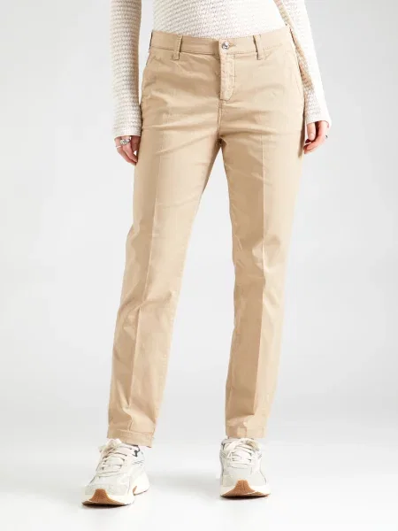 MAC Pantaloni eleganți bej