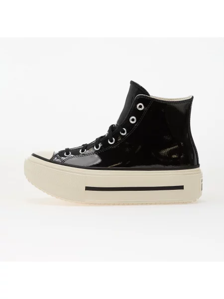 Sneakers Converse Chuck Taylor All Star Lift Double Stack Platform Patent Leather Hi Black/ Egret/ Black EUR 41 negru
