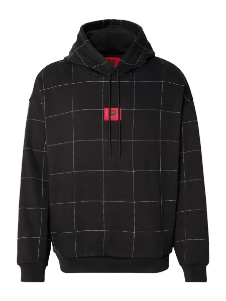 HUGO Tréning póló Dally tűzpiros / fekete fehér