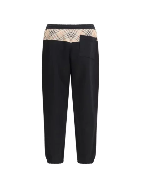 Pantaloni Burberry în carouri negru