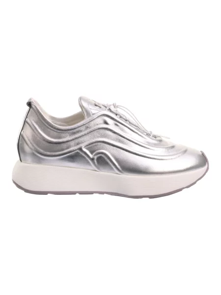 Sneakersy Högl skórzane szare