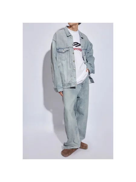 Kurtka jeansowa Balenciaga niebieska