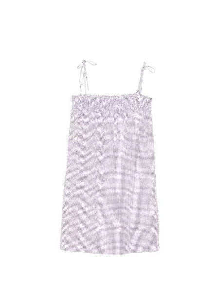Kockás mini ruha A.p.c. fehér