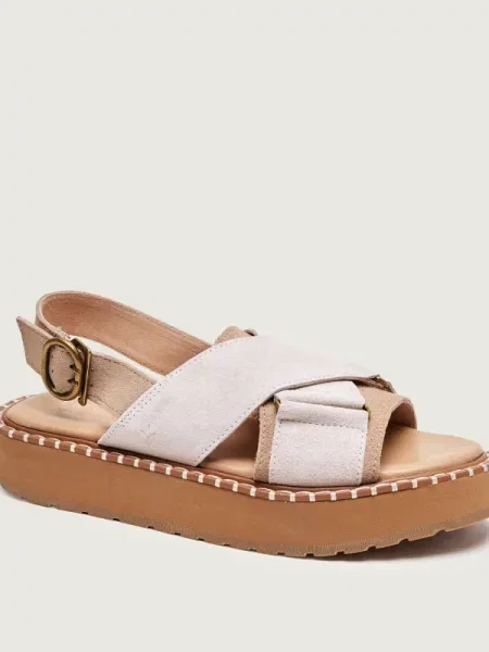 EMU Australia Sandale Morna | piele întoarsă bej