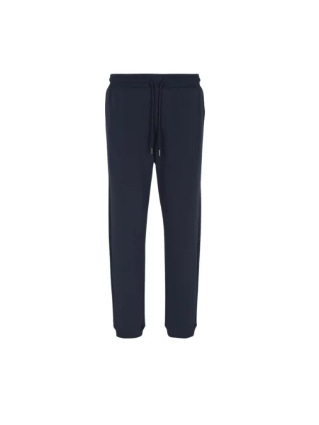 Spodnie dresowe Armani Exchange ze sznurkiem niebieskie