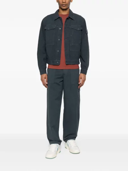 Geacă Stone Island cu strasuri albastru