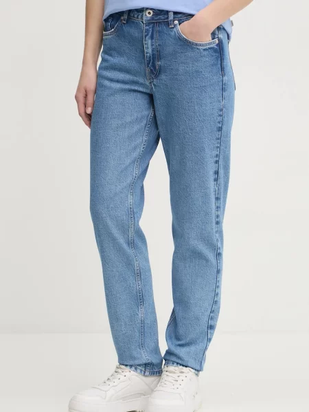 Karl Lagerfeld Jeans Blugi Mom Fit albastru
