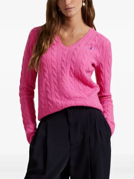 Căciulă Polo Ralph Lauren cu broderie tricotate de costum albastru