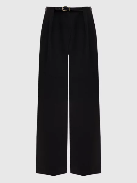 Брюки Twinset с поясом черные