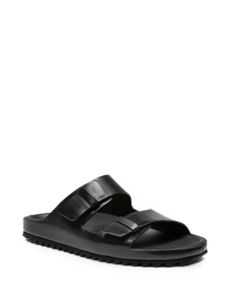 Sandale Officine Creative din piele cu bretele negru