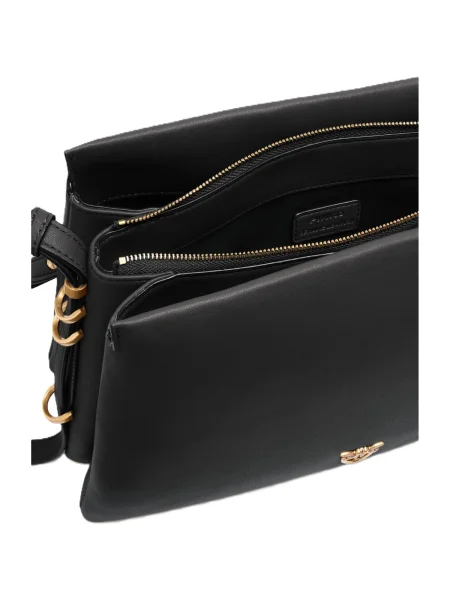 Geanta de piele Pinko din piele negru