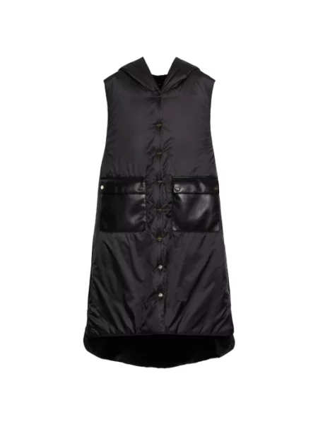 Kamizelka Max Mara z kapturem czarna