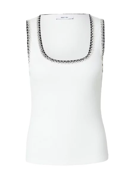 ABOUT YOU Top Jessica crem negru