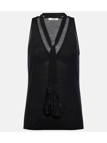 Top Dorothee Schumacher de lână negru