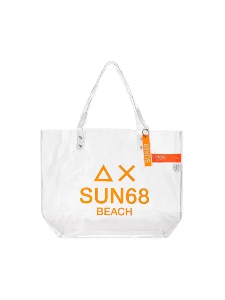 Przezroczysta torba plażowa Sun68 biała