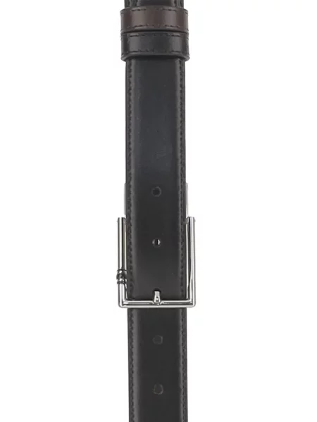 Curea Montblanc din piele reversibilă negru