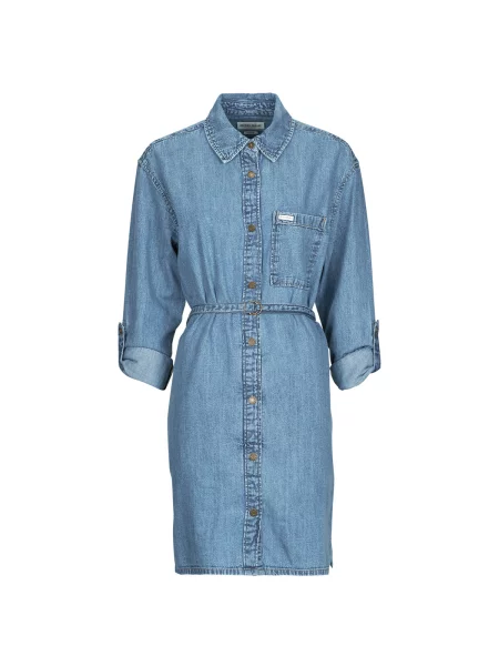 Denim obleka Guess modra