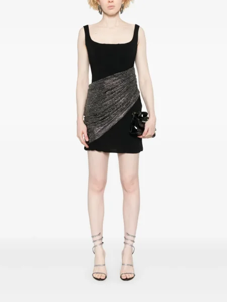 Rochie mini Giuseppe Di Morabito de cristal de costum negru